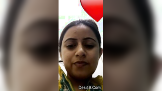 Single Desi woman thinks the porn video will cheer her up a little bit