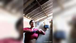 Men can enjoy the porn video where the big-boobied Desi takes a shower