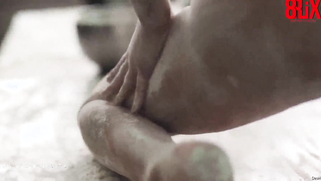 Blonde of Desi origin plays with flour in the kitchen porn video | XXX Video on AllSex.XXX