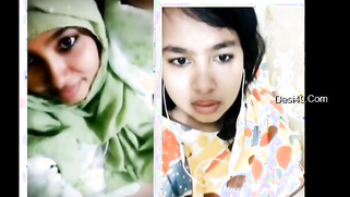 Lecherous XXX Desi brunette teases with a pair of natural boobs | XXX Video on AllSex.XXX