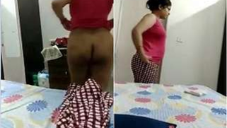 Dude XXX records hot Desi wife putting clothes on after having sex | XXX Video on AllSex.XXX