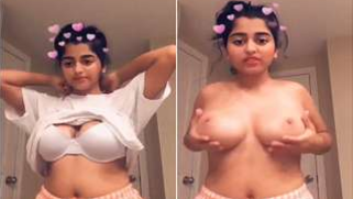 Young Desi stunner reveal her perfect XXX tits and licks nipples | XXX Video on AllSex.XXX