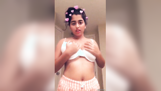 Young Desi stunner reveal her perfect XXX tits and licks nipples | XXX Video on AllSex.XXX