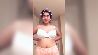 Young Desi stunner reveal her perfect XXX tits and licks nipples | XXX Video on AllSex.XXX