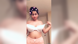 Young Desi stunner reveal her perfect XXX tits and licks nipples | XXX Video on AllSex.XXX