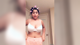 Young Desi stunner reveal her perfect XXX tits and licks nipples | XXX Video on AllSex.XXX