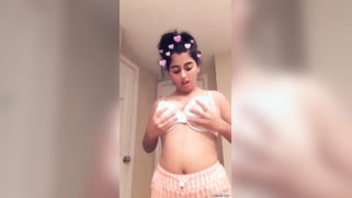 Young Desi stunner reveal her perfect XXX tits and licks nipples | XXX Video on AllSex.XXX