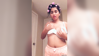 Young Desi stunner reveal her perfect XXX tits and licks nipples | XXX Video on AllSex.XXX