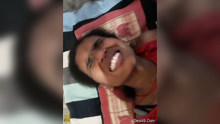 Dressed Desi MILF shows her XXX horny reactions during home sex