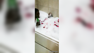 Attractive Desi chick enjoys beer and bubble bath in hot XXX video | XXX Video on AllSex.XXX