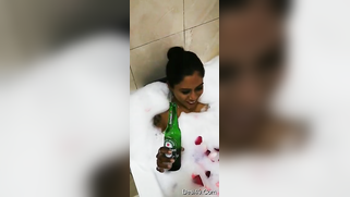Attractive Desi chick enjoys beer and bubble bath in hot XXX video | XXX Video on AllSex.XXX