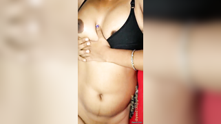 Hungry for dicks Desi MILF caresses and licks her boobs for XXX | XXX Video on AllSex.XXX