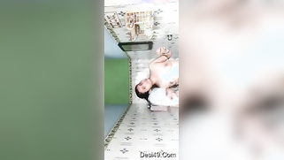 Sexy XXX video of Desi brunette showing perky tits in the bathroom | XXX Video on AllSex.XXX