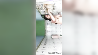 Sexy XXX video of Desi brunette showing perky tits in the bathroom | XXX Video on AllSex.XXX