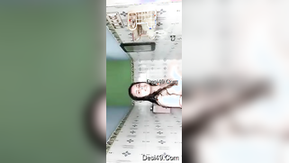 Sexy XXX video of Desi brunette showing perky tits in the bathroom | XXX Video on AllSex.XXX