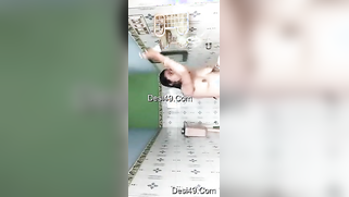 Sexy XXX video of Desi brunette showing perky tits in the bathroom | XXX Video on AllSex.XXX