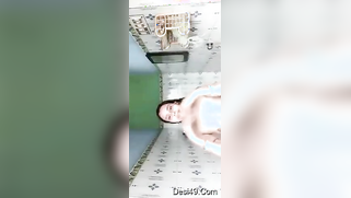 Sexy XXX video of Desi brunette showing perky tits in the bathroom | XXX Video on AllSex.XXX