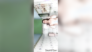 Sexy XXX video of Desi brunette showing perky tits in the bathroom | XXX Video on AllSex.XXX