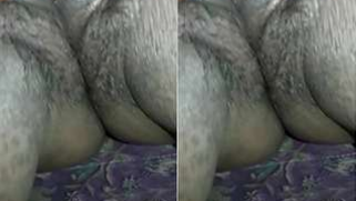 Horny Desi husband makes XXX video of his chubby wife's hairy twat