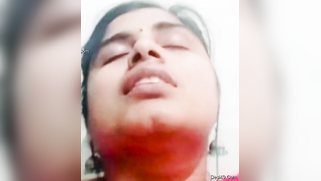 Desi cutie doesn't take off clothes XXX drilling cunt with banana