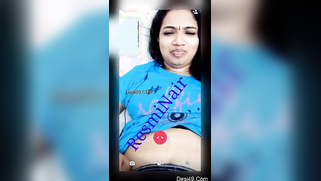 Desi brunette XXX teases webcam clients with her soft sexy belly | XXX Video on AllSex.XXX