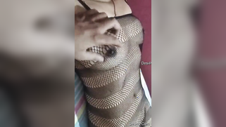 Hot Desi babe in fishnet dress has her pussy XXX rubbed by lover | XXX Video on AllSex.XXX