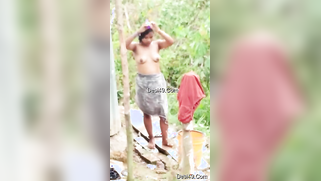 Slutty young Desi takes a shower and shows XXX nude body outdoors | XXX Video on AllSex.XXX