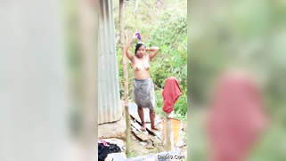 Slutty young Desi takes a shower and shows XXX nude body outdoors | XXX Video on AllSex.XXX