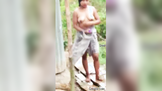 Slutty young Desi takes a shower and shows XXX nude body outdoors | XXX Video on AllSex.XXX