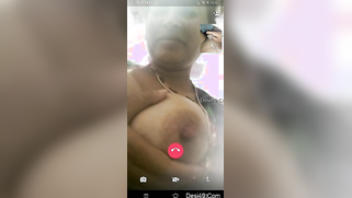 Aroused man cums hard watching XXX webcam show with busty Desi