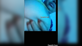 Amateur whore with huge boobs rubs her fat twat for homemade XXX | XXX Video on AllSex.XXX