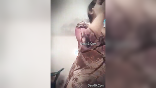 Plump Desi girl undresses to show her perky XXX boobies to lover | XXX Video on AllSex.XXX