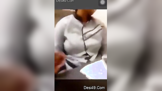 Desi shop assistant lets horny lover touch her gorgeous XXX boobs | XXX Video on AllSex.XXX