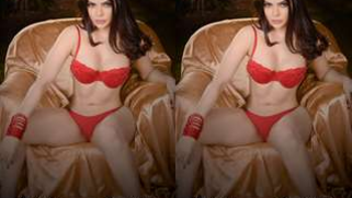 Dazzling Desi gal in red lingerie XXX teases with her perfect body | XXX Video on AllSex.XXX