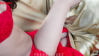 Dazzling Desi gal in red lingerie XXX teases with her perfect body | XXX Video on AllSex.XXX