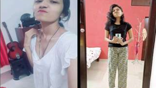 Horny amateur wife XXX playing with her shave Desi cunt at night