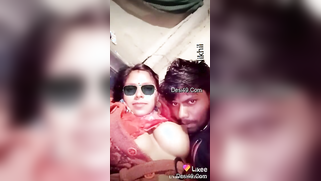 Sexy Desi wife enjoys her big breasts XXX sucked by horny husband