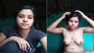 Village girl with hairy Desi pussy making XXX video posing nude | XXX Video on AllSex.XXX