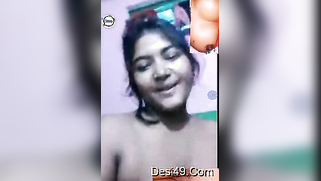 Lustful nude Desi MILF touches her boobs and gets ready for XXX | XXX Video on AllSex.XXX