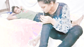 Husband caresses his cute Desi wife eager to have XXX on the floor | XXX Video on AllSex.XXX