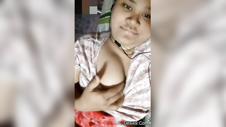 Sassy Desi fatty teasing with her big melons for XXX video call | XXX Video on AllSex.XXX