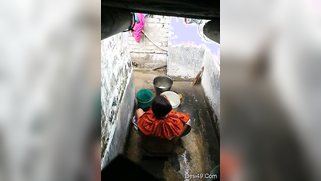 Village voyeur XXX records cute Desi girl getting ready for bath | XXX Video on AllSex.XXX