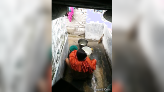 Village voyeur XXX records cute Desi girl getting ready for bath | XXX Video on AllSex.XXX