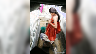 Village voyeur XXX records cute Desi girl getting ready for bath | XXX Video on AllSex.XXX