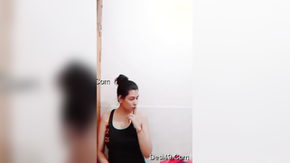 Luscious Desi mom admires her big XXX boobs when changing clothes | XXX Video on AllSex.XXX