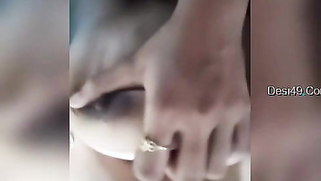 Chesty amateur chick reveals huge Desi boobs and plays with them | XXX Video on AllSex.XXX