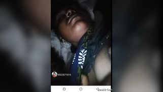 Horny male licks his Desi wife's sweet tits during XXX video call | XXX Video on AllSex.XXX