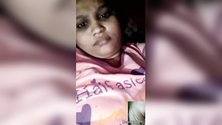 Playful Desi webcam model XXX teasing with her cute big breasts