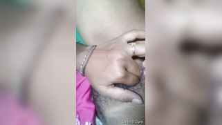 Desi bitch pulls pink dress up to XXX finger her wet hairy pussy | XXX Video on AllSex.XXX