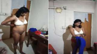 Dude makes amateur XXX video of Desi chick putting her clothes on | XXX Video on AllSex.XXX